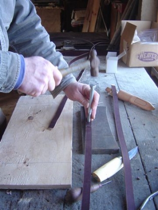 pounding rivets
